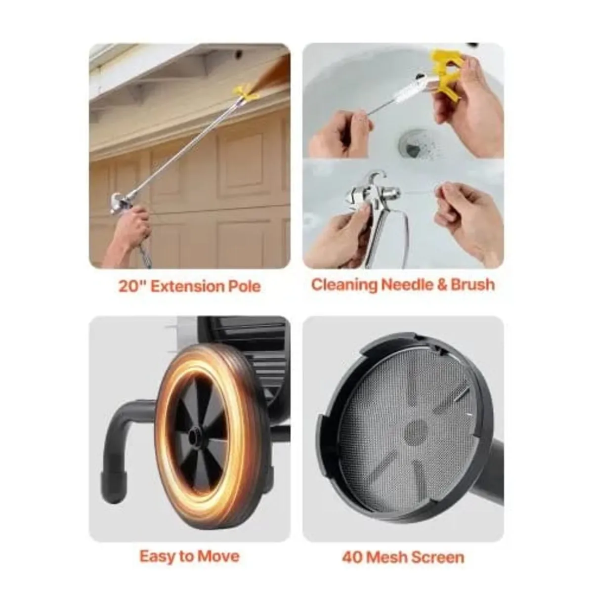 Diaphragm Airless Paint Sprayer, 1800 W Efficient - Image 4