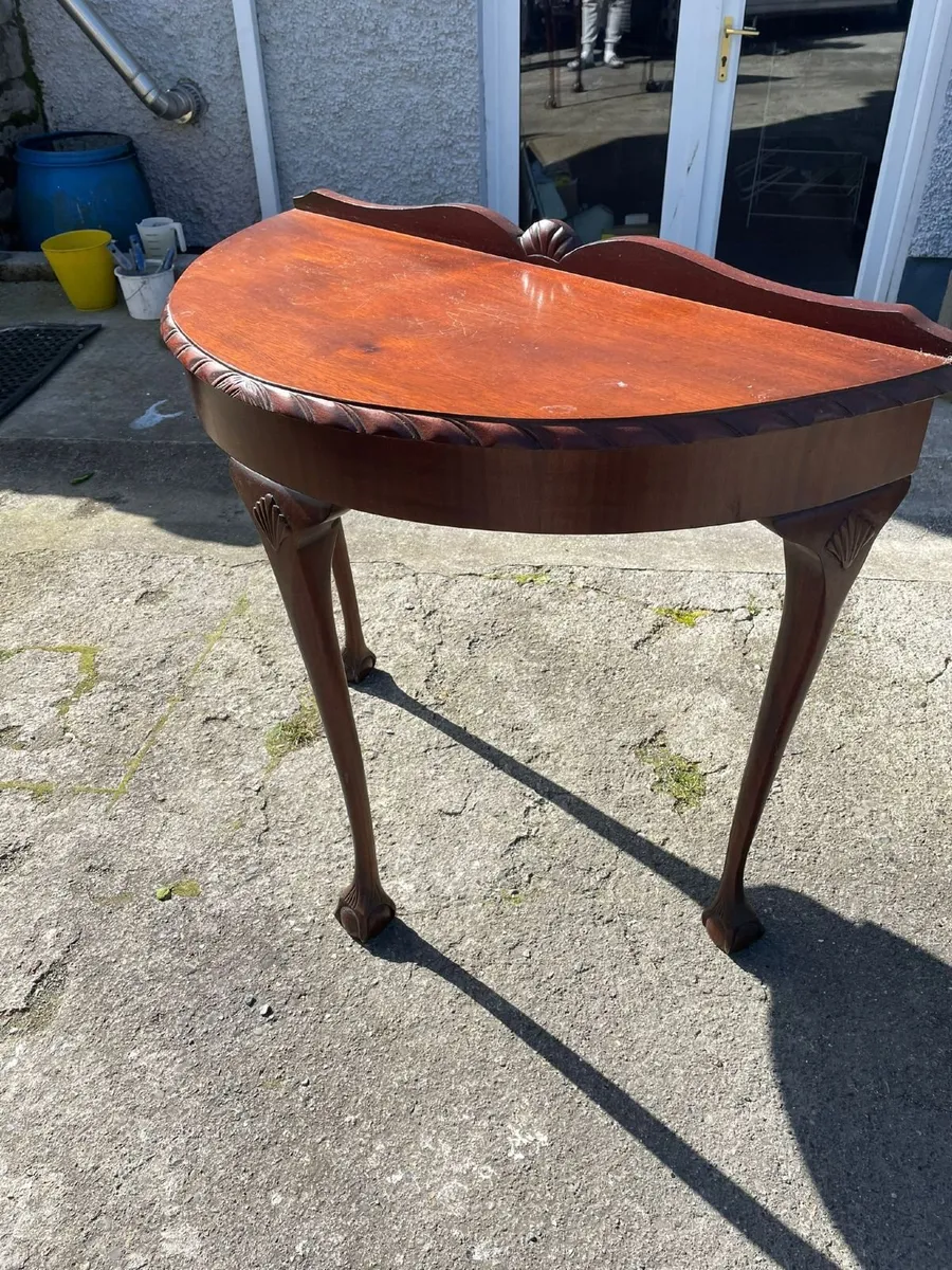 Traditional Mahogany Console Table - Image 1