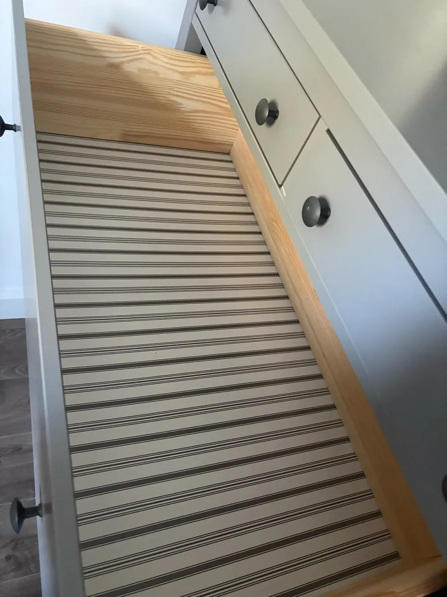 Hemnes Chest of 6 drawers, grey - Image 2