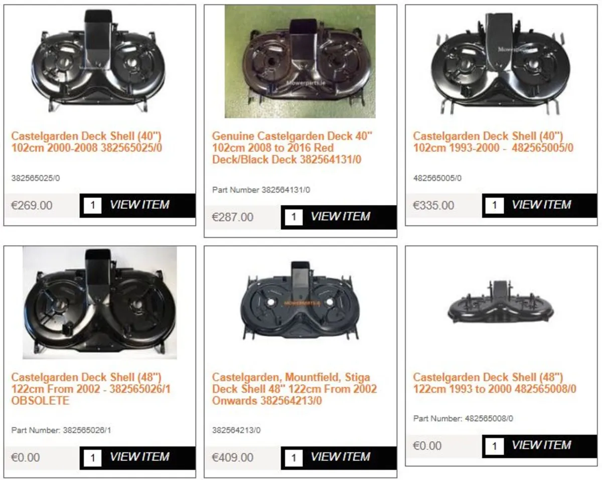 36" Castelgarden Mountfield Stiga Alpina Deck - Image 2