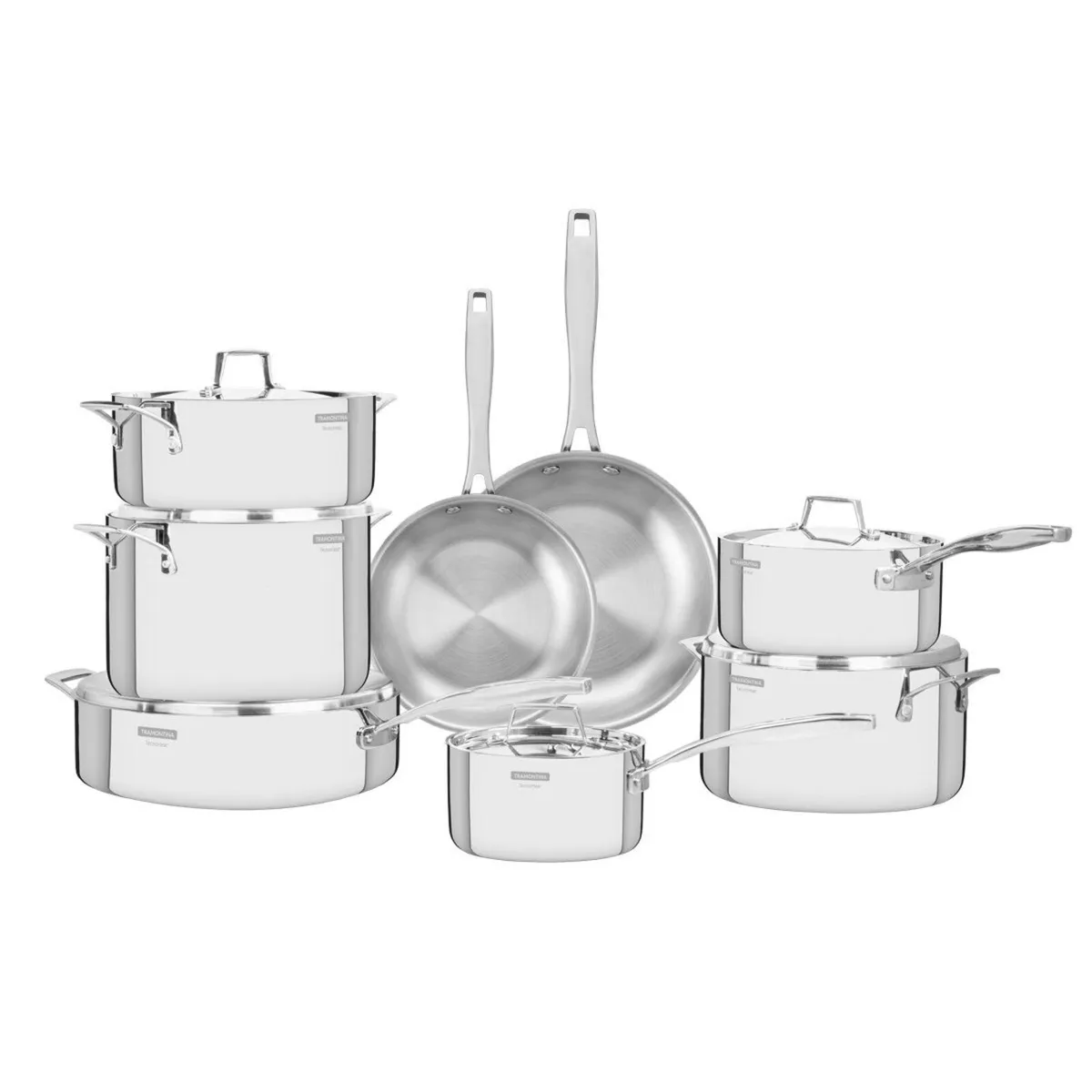 Tramontina Grano 3-Ply Stainless Steel 8 Pcs. Cook - Image 1