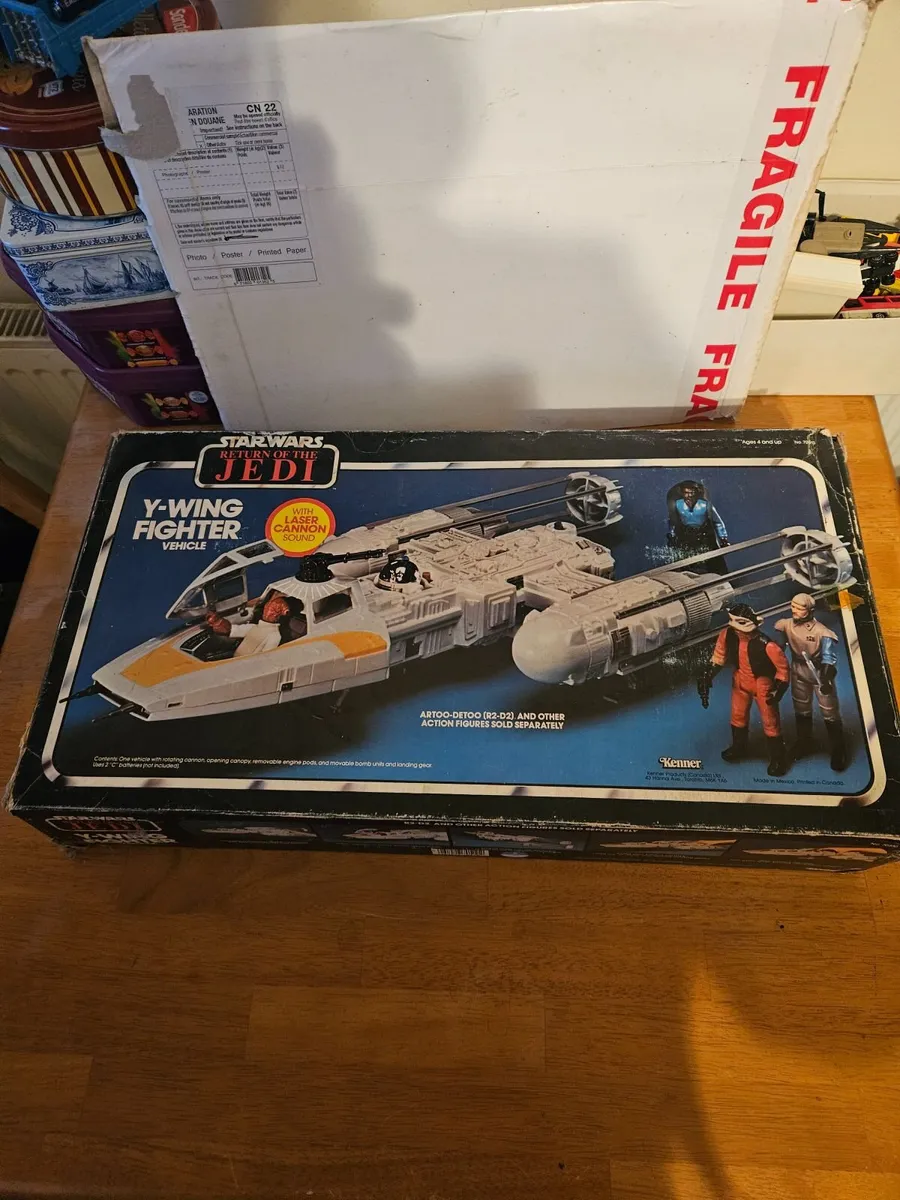 Vintage Star Wars Canadian Y Wing Stickers Unappli - Image 1