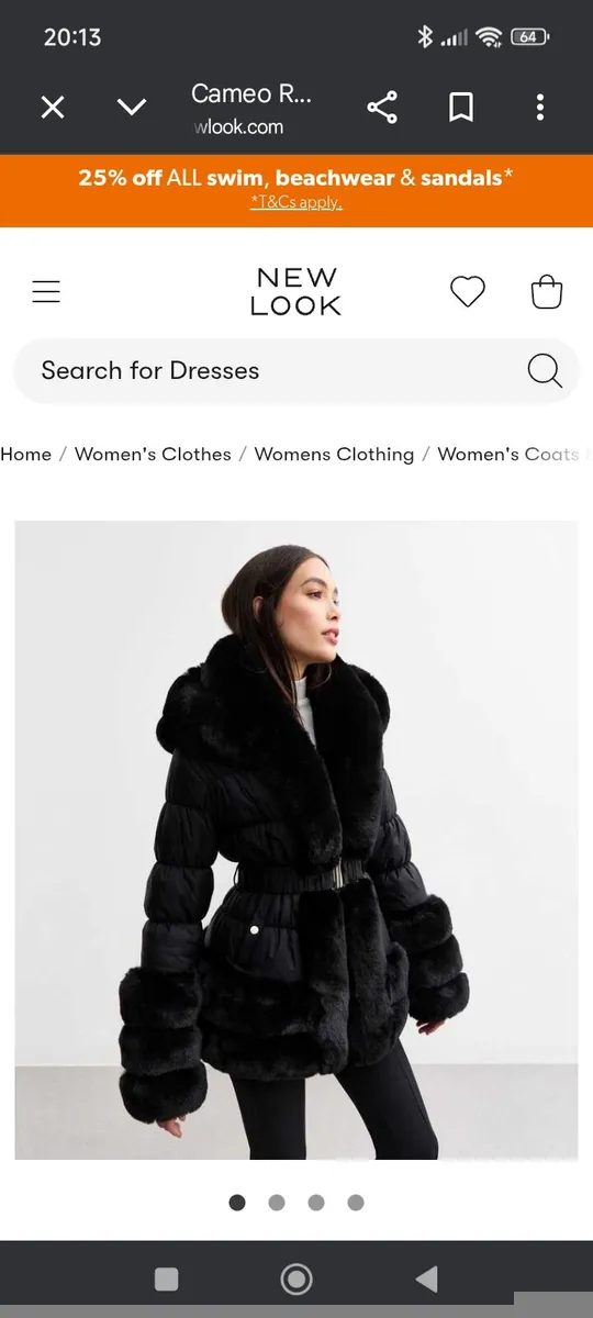 Ladies black jacket size 10 - Image 3