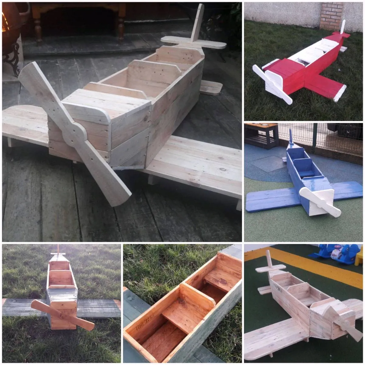 Handmade rustic airplane
