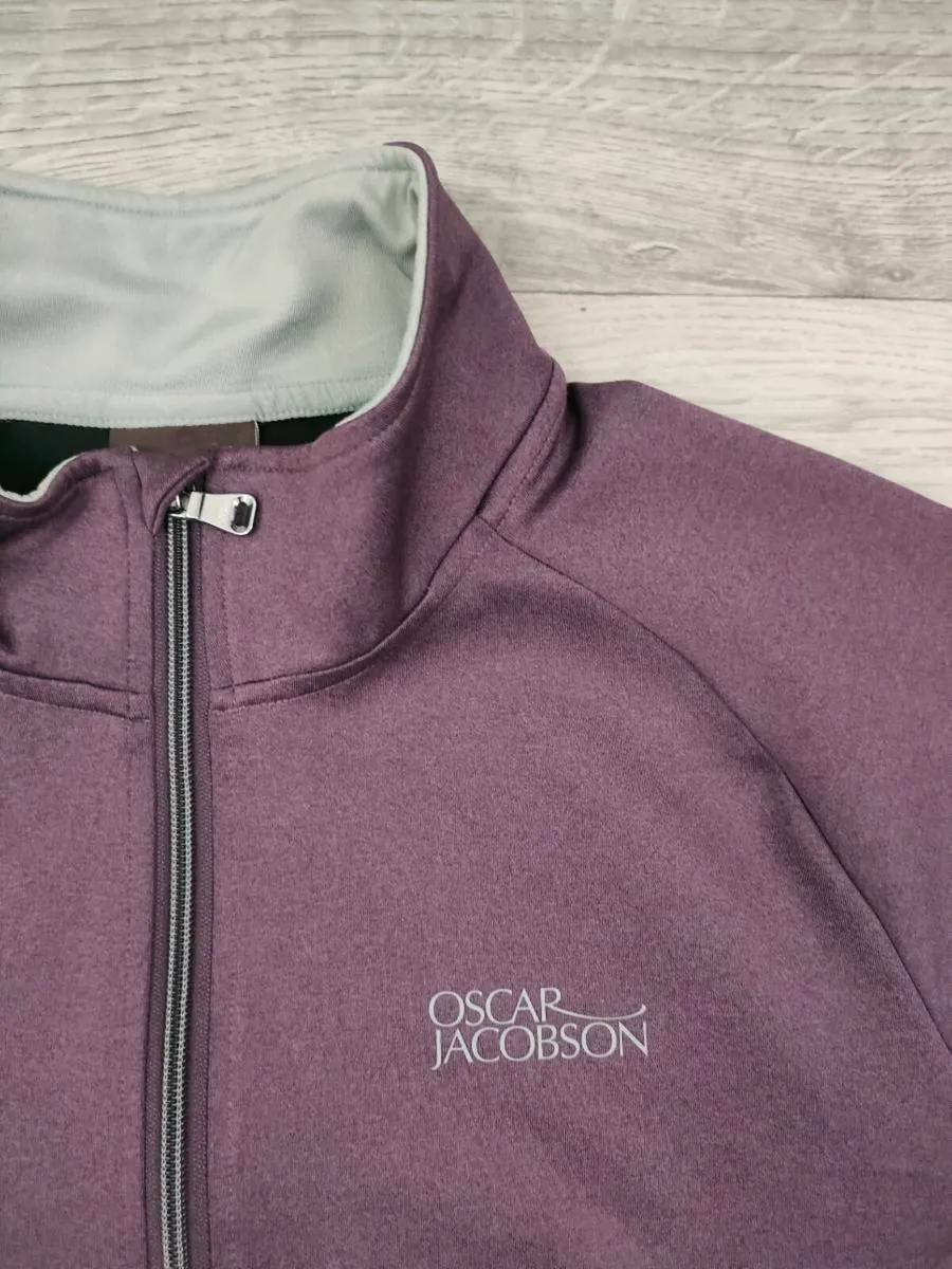 Oscar Jacobson Half Zip Golf Jumper Mens Medium - Image 3