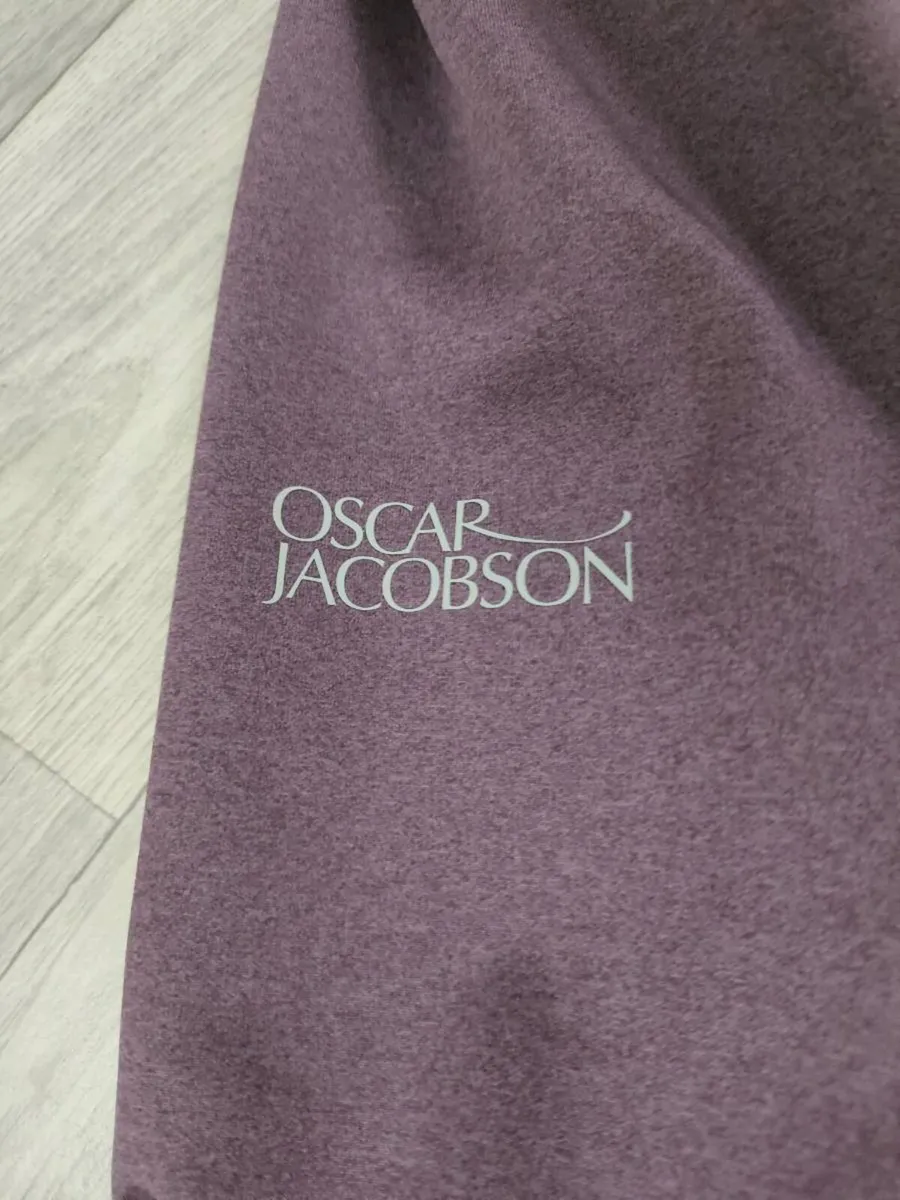 Oscar Jacobson Half Zip Golf Jumper Mens Medium - Image 4