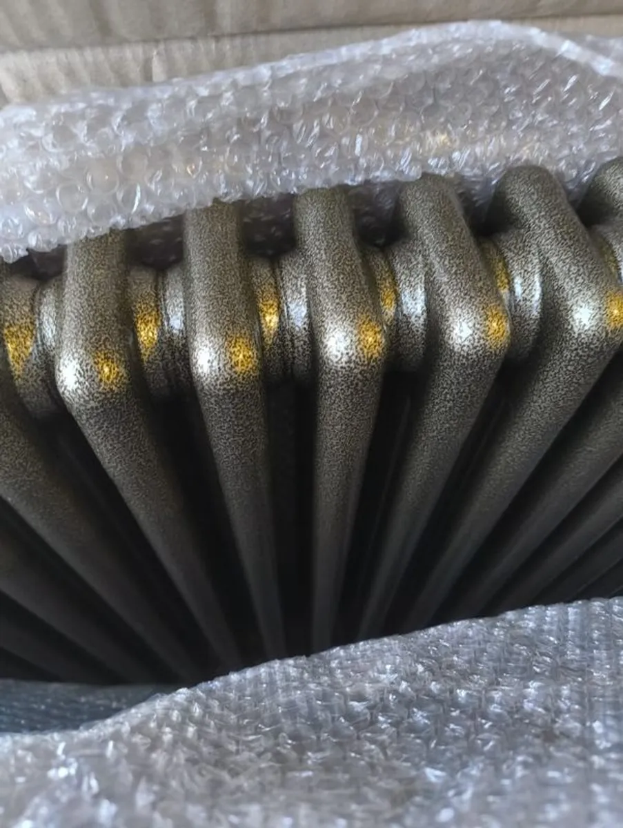 Designer Radiator Oxidised Gold 3 Column - Image 1