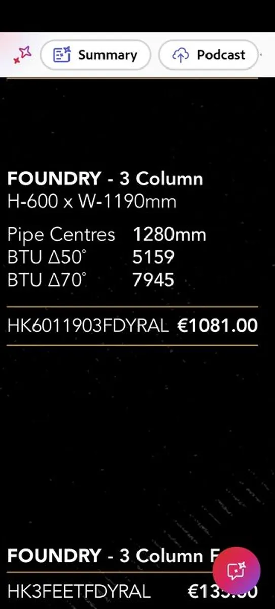 Designer Radiator Oxidised Gold 3 Column - Image 2