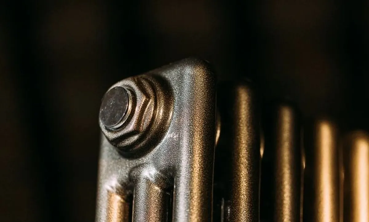 Designer Radiator Oxidised Gold 3 Column - Image 3