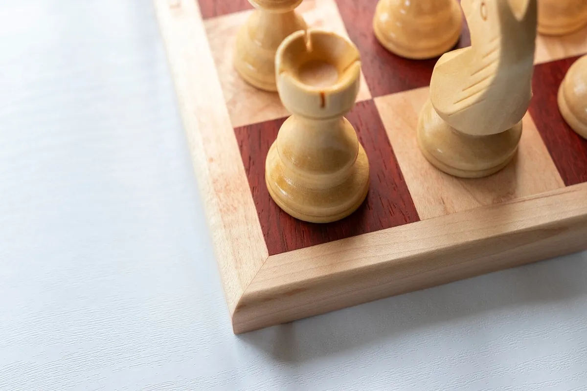 Handmade Chessboard - Exotic Padauk & Maple Wood - Image 3
