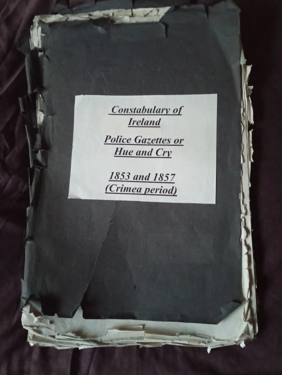 Original Antique Irish Hue and Cry Gazette - Image 1