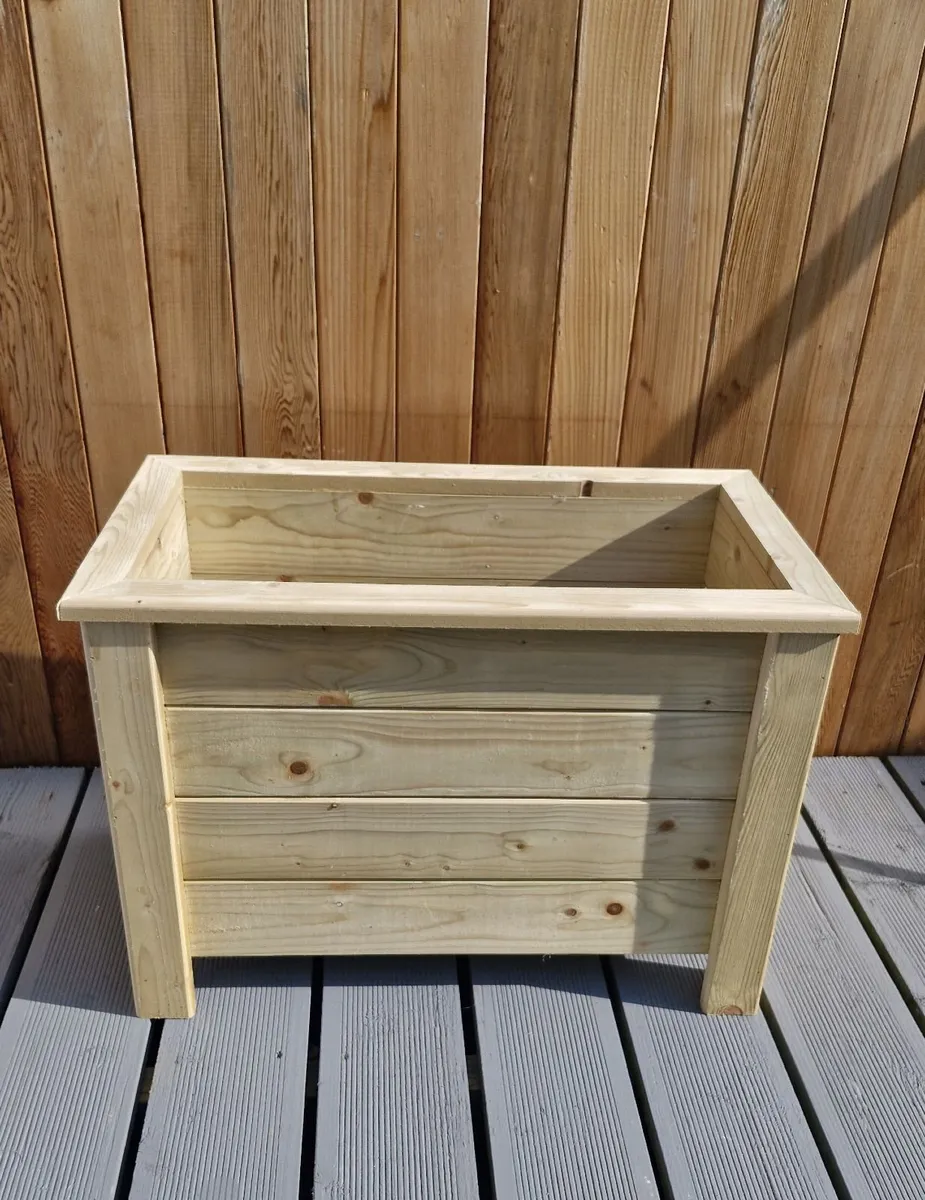 Handcrafted Wooden Planter Box - Image 2