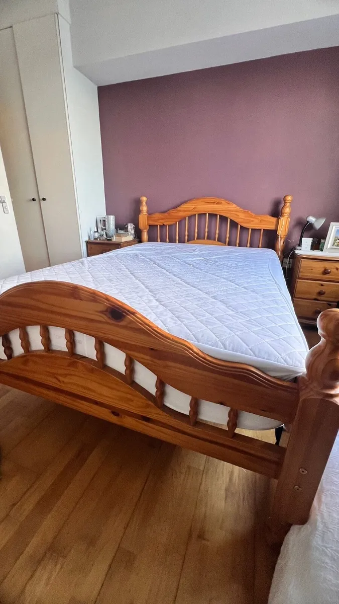 Solid Wood Bedframe Double - Image 3
