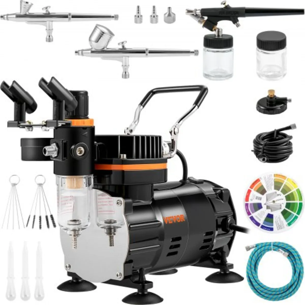 Professional Airbrush Set with Compressor, Airbrus - Image 1