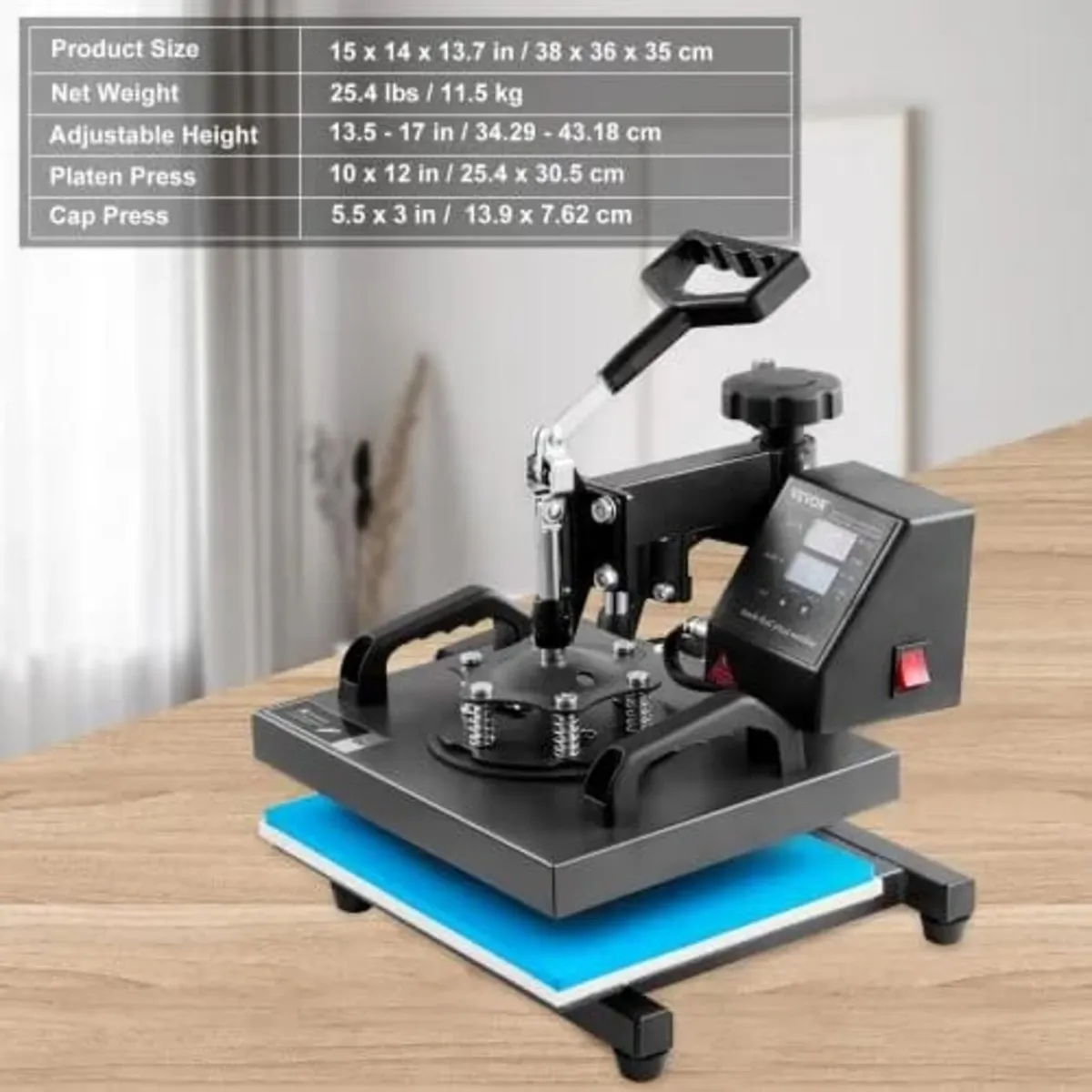 Heat Press Machine, 10x12inch / 25x30cm, 2IN1 Clam - Image 3