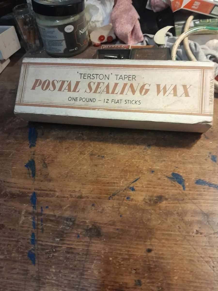 A.box of postal sealing wax - Image 1