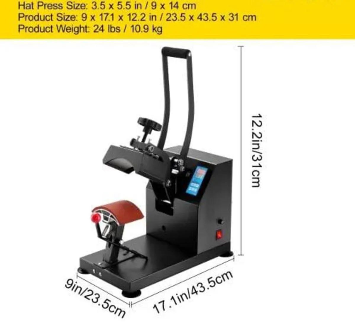 Hat Heat Press 5.5 x 3.5 inch Heat Press Machine 6 - Image 4