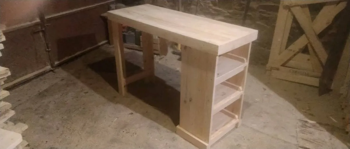 Handmade rustic kitchen island - Image 1