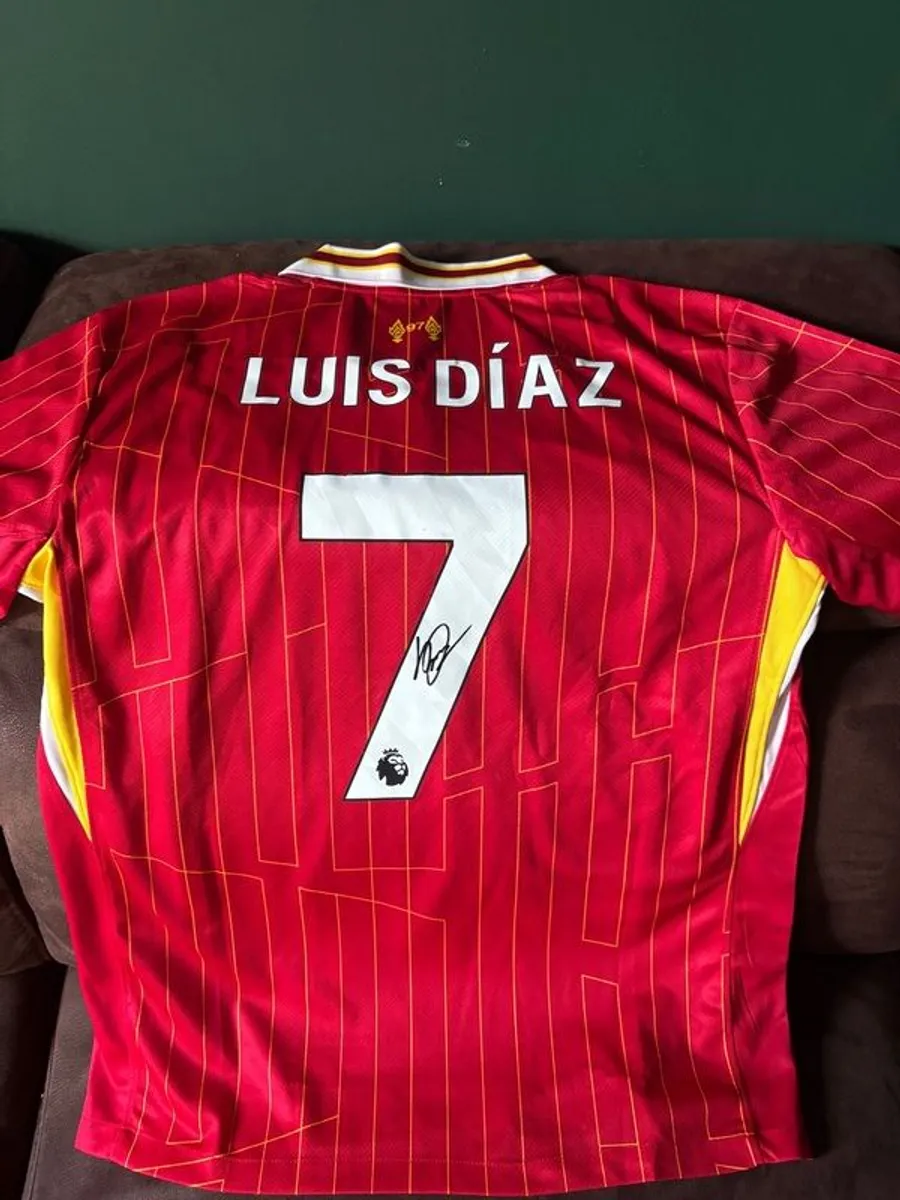 Luis Diaz signed Liverpool jersey - Image 1