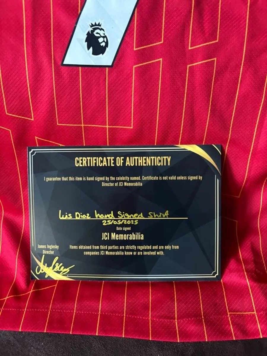 Luis Diaz signed Liverpool jersey - Image 3
