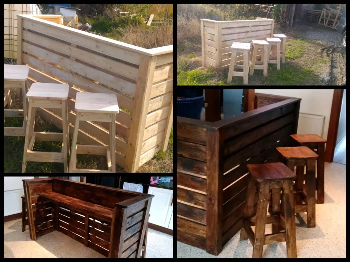 Handmade rustic homebar - Image 4