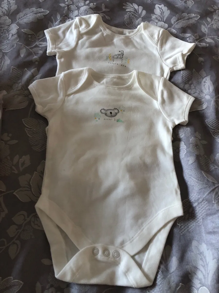 Set of two never used baby grows 6/9 mths €3 - Image 1