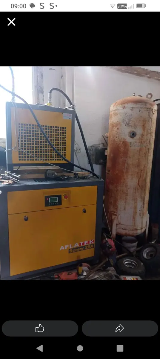 3 Phase Screw compressor 20 A 15KW Air dryer, rece - Image 3