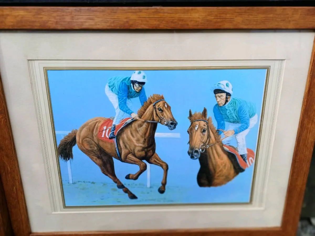Vintage Equestrian Signed Prints - Image 2