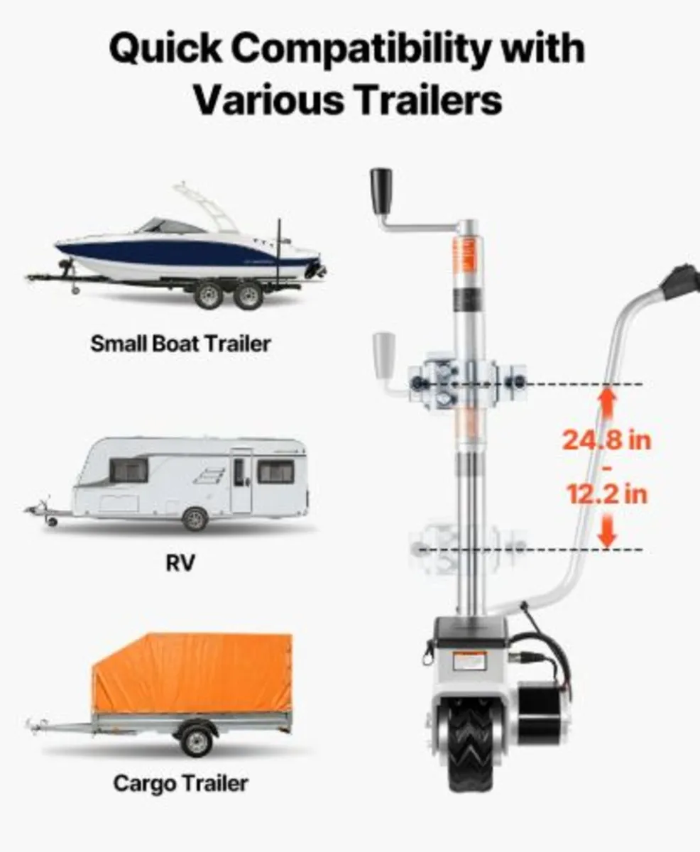 Electric Trailer Dolly,2.5 T Towing Capacity,380W - Image 3