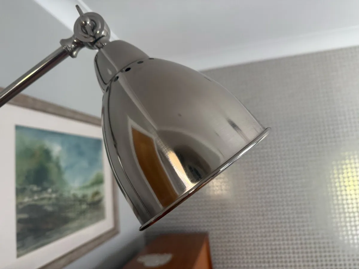 Silver desk and work lamp - Image 2