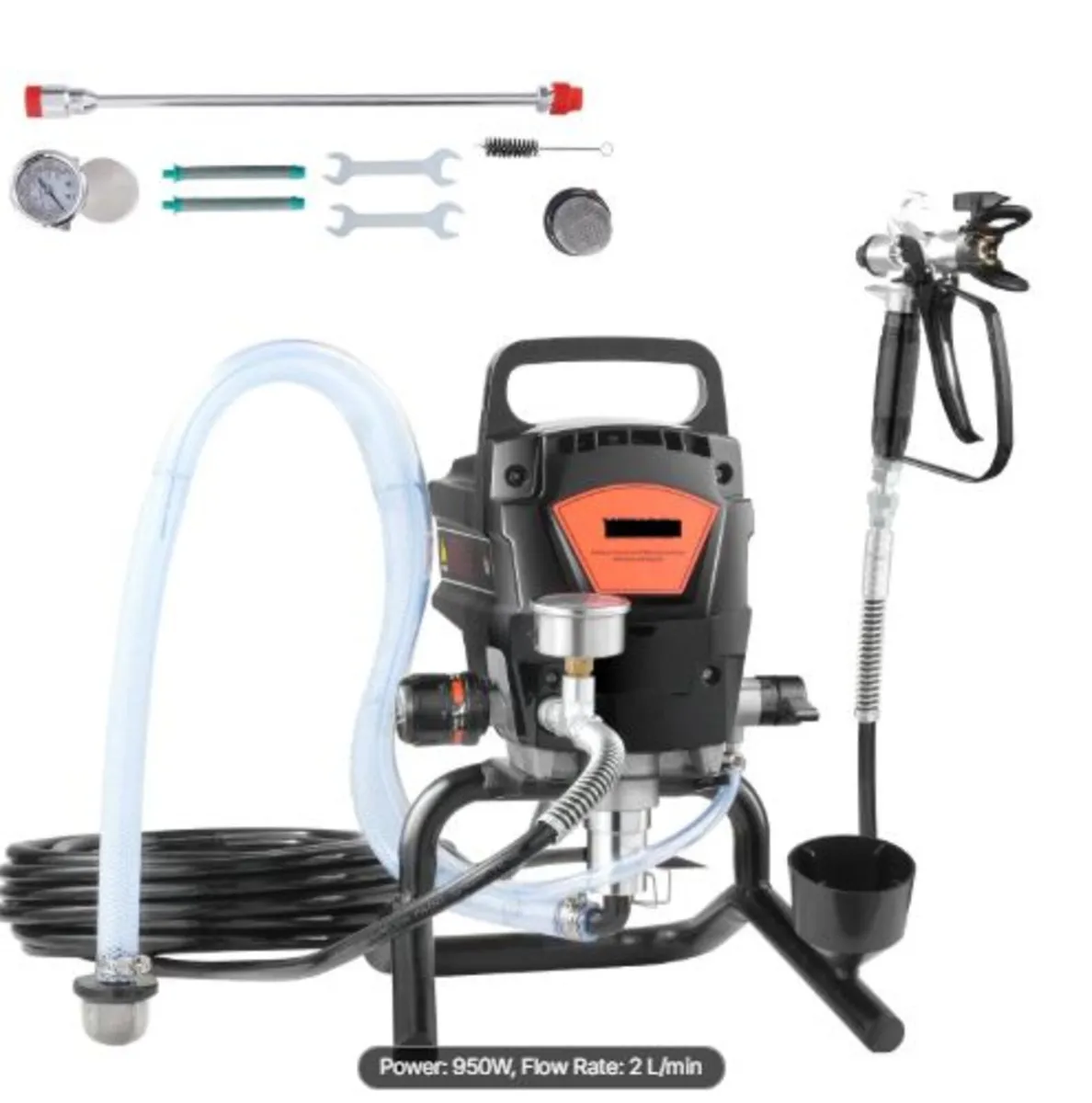 Stand Airless Paint Sprayer, 950W 3000PSI High - Image 1