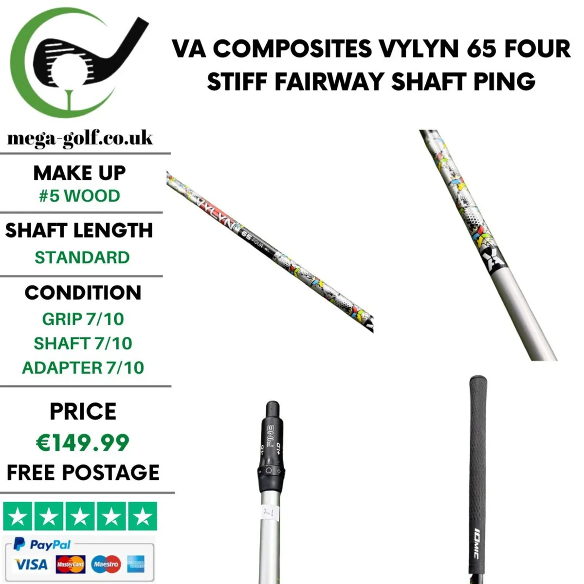 VA Composites VYLYN 65 Four Stiff #5 Wood Shaft - Image 1