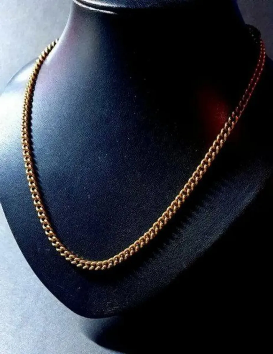 Hallmarked Vintage 22" 9ct Gold Neckchain - Image 1