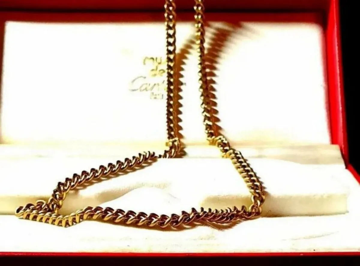 Hallmarked Vintage 22" 9ct Gold Neckchain - Image 3