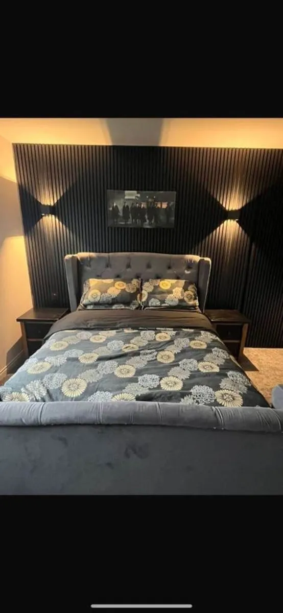 Premium acoustic wooden wall panels | Black or Oak - Image 2