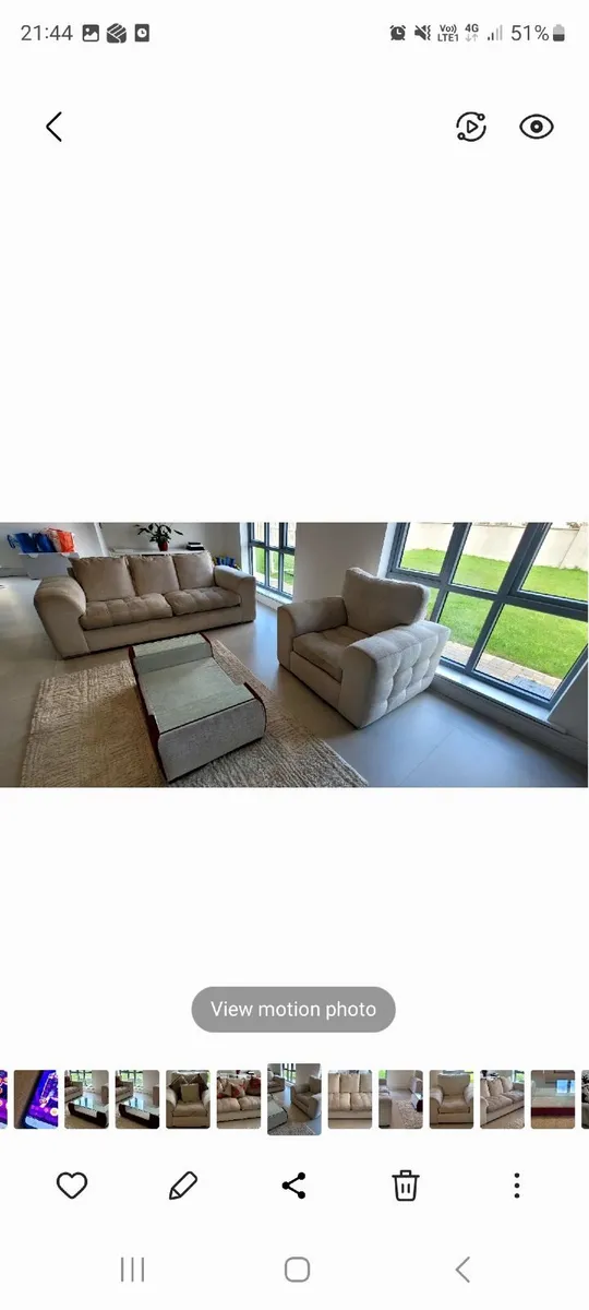 Sofa, chair and coffee table - Image 3