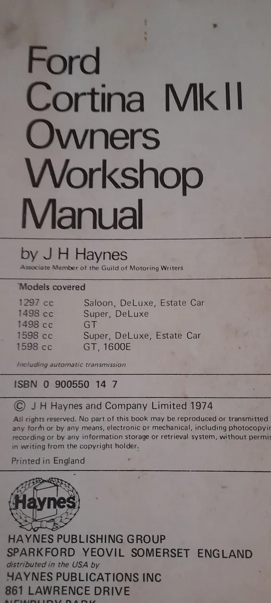 Haynes Vintage FORD HARD BACKS - Image 2