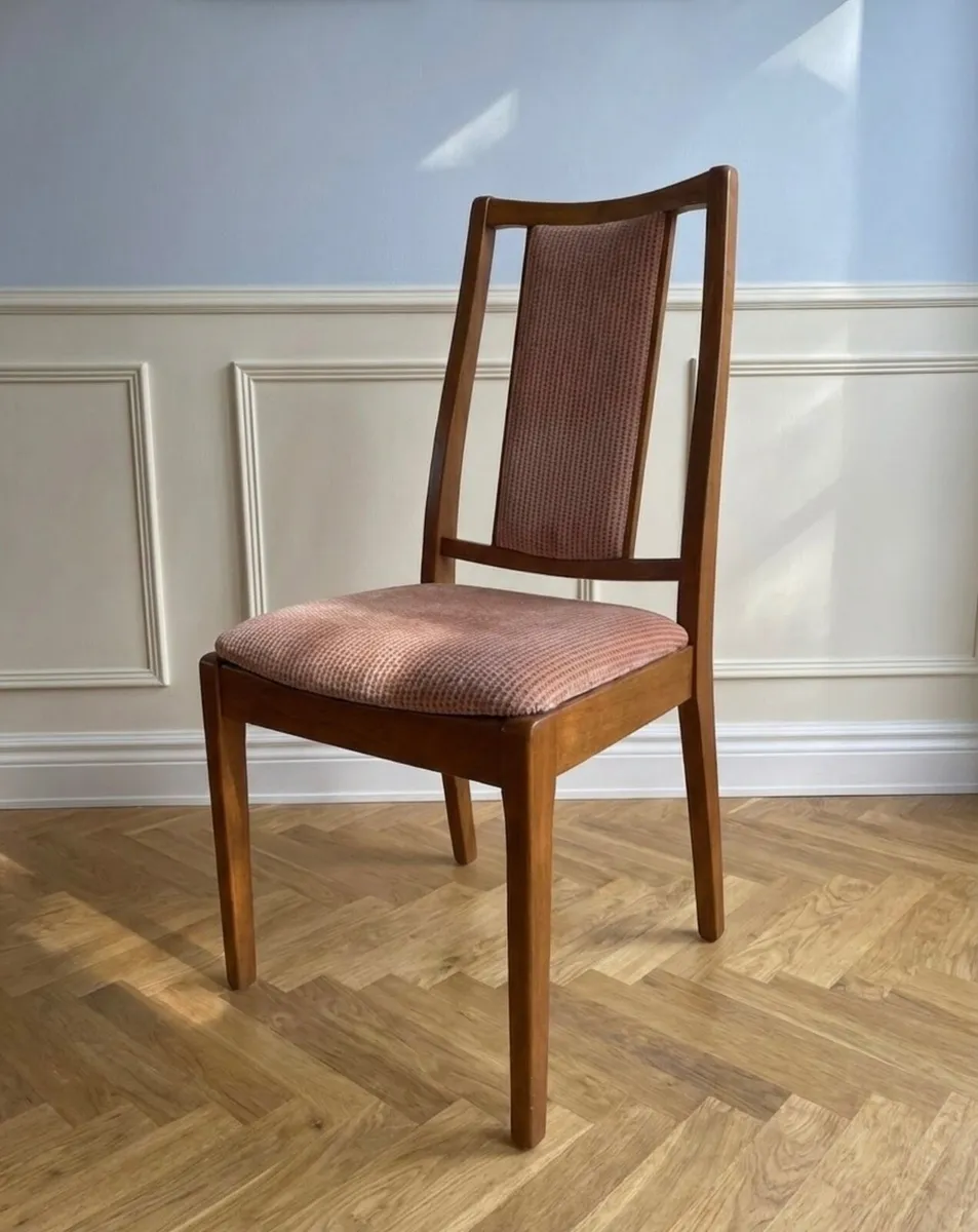 Mid Century Extendable Table & 4 Teak Chairs - Image 2
