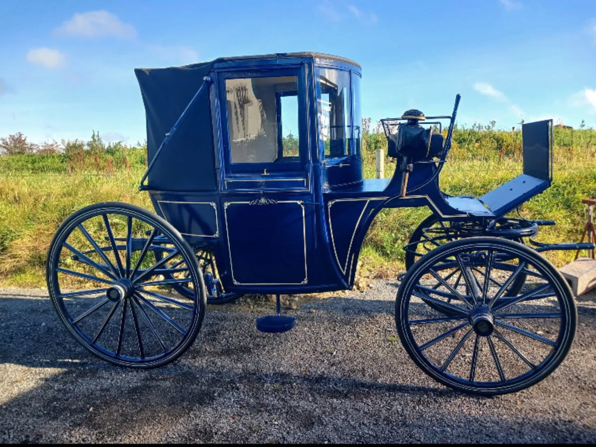 1903 Burlington Landaulette horse drawn carriage - Image 1
