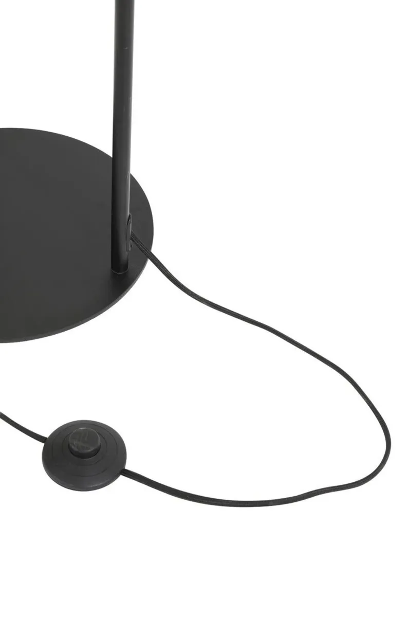 Antique Bronze & Smoke Glass Floor Lamp - Image 3