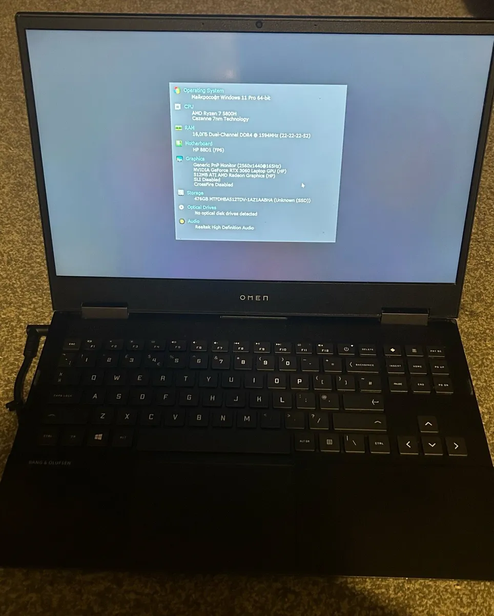 HP OMEN 15 Gaming Laptop - QHD 165Hz / Ryzen 7 - Image 2