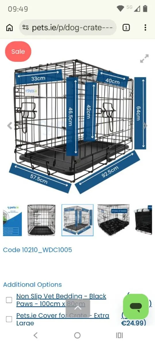 Dog crate -extra large - Image 4