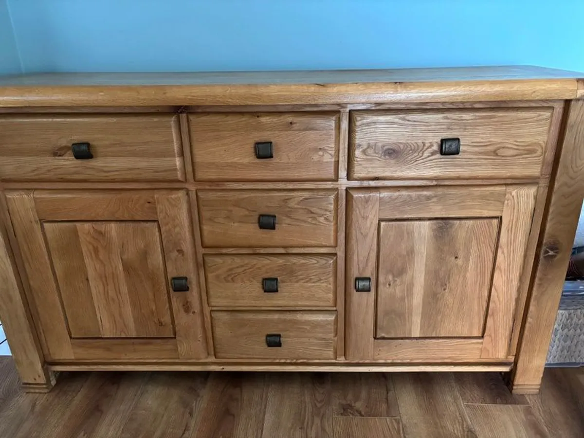 Solid Oak Large Sideboard - Image 1
