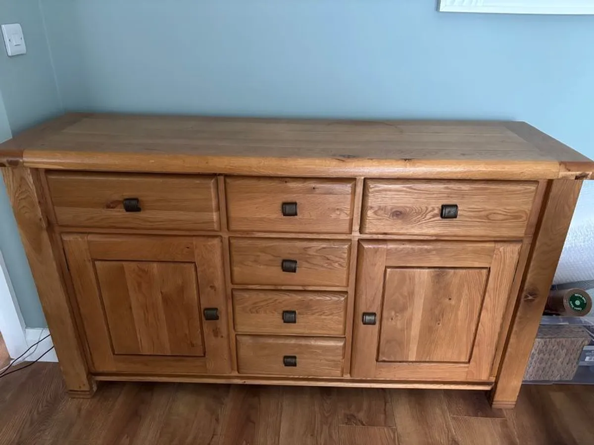 Solid Oak Large Sideboard - Image 2