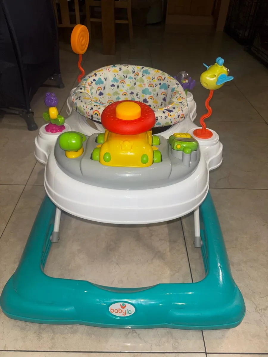 Babylo Twist About Baby Walker Colourful Clouds - Image 3