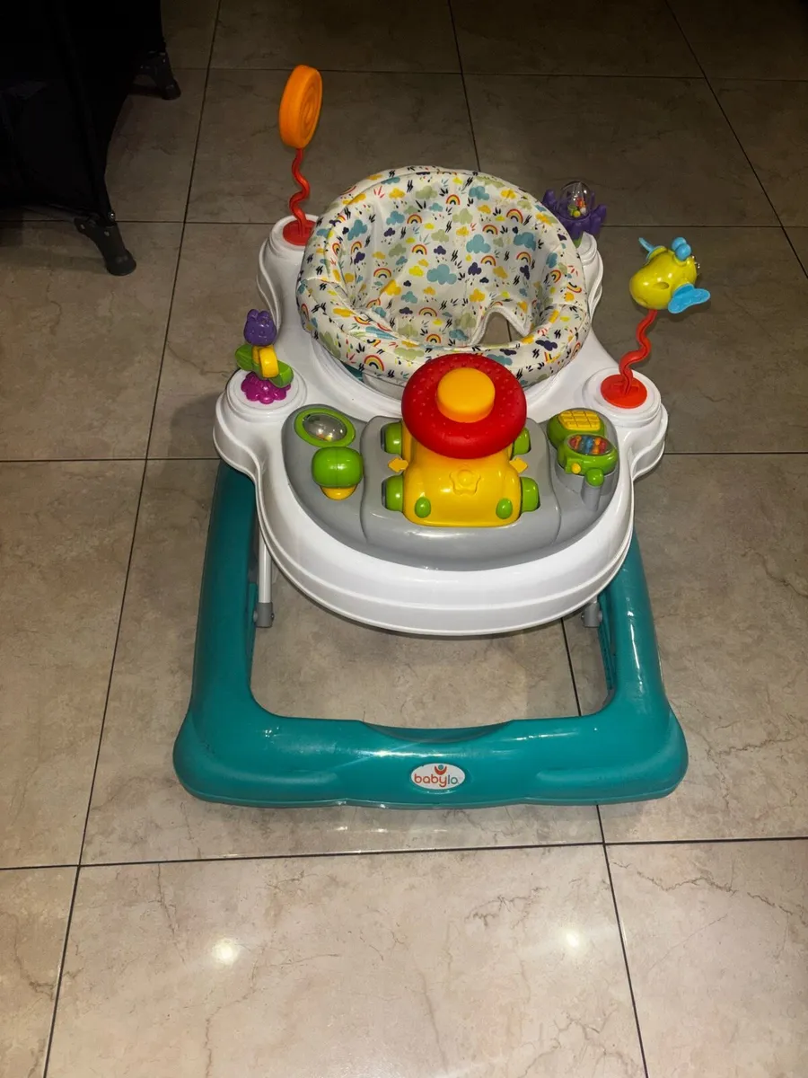 Babylo Twist About Baby Walker Colourful Clouds - Image 1