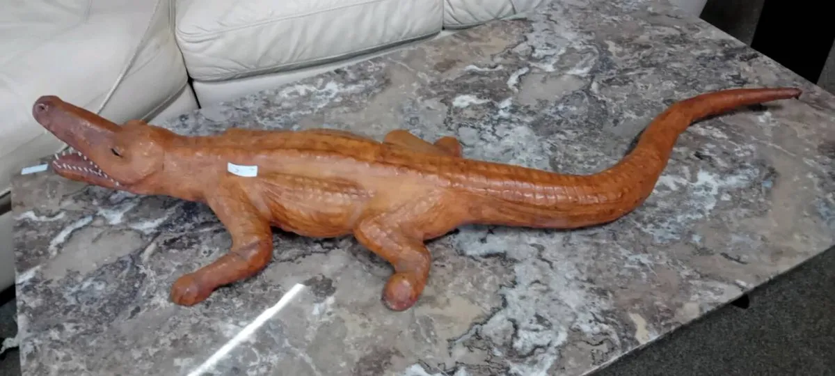 Decorative Leather Crocodile - Image 1