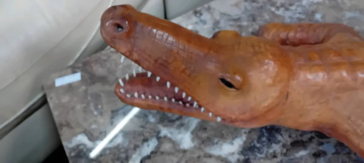 Decorative Leather Crocodile - Image 2