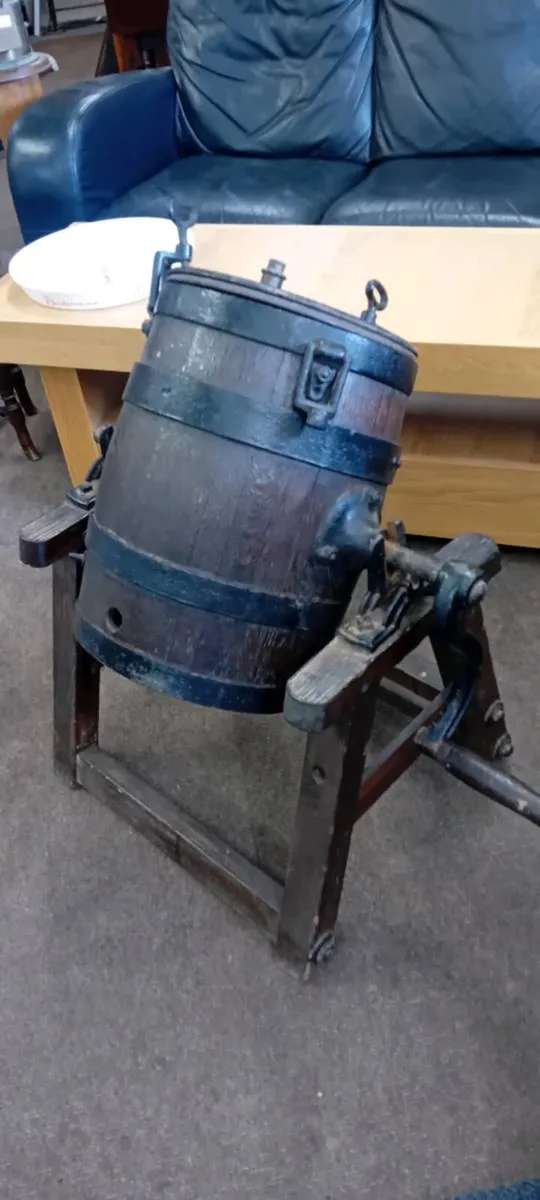 Antique Coopered Butter Churn - Image 1