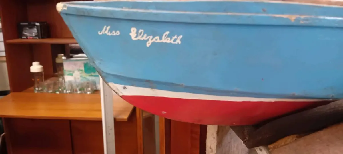 Vintage Hand Crafted Lake Boat - Image 3